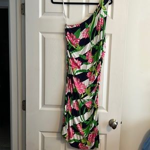 Lilly Pulitzer XL one shoulder dress